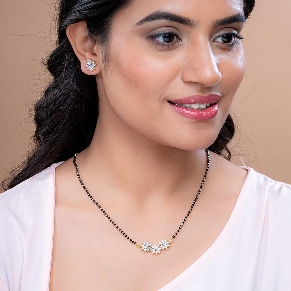 Reegalia Blooming Grace Mangalsutra Set – 925 Silver