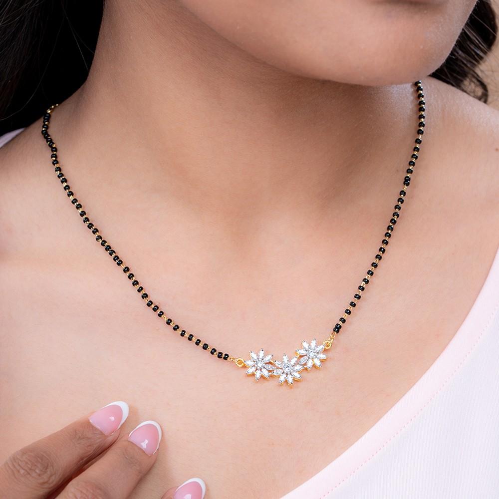 Reegalia Blooming Grace Mangalsutra Set – 925 Silver