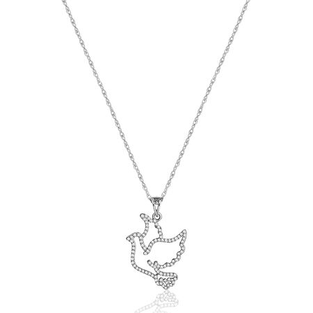 Reegalia PeaceDove 925 Silver Pendant Necklace.