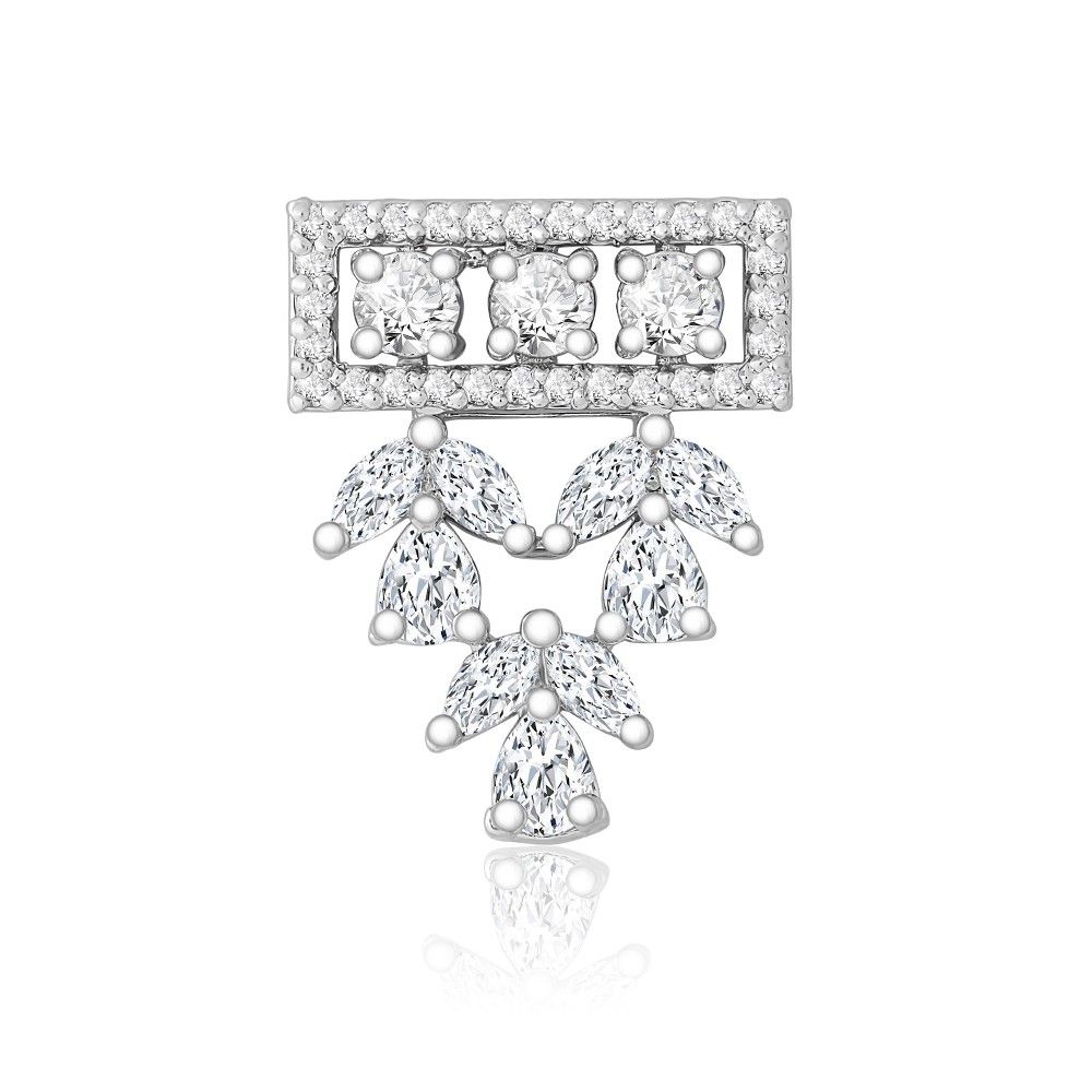 Devika CZ Mangalsutra & Earring Set in 925 Silver.