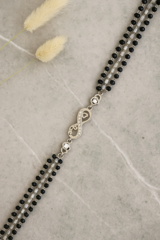 Infinity Design 925 Silver Mangalsutra Bracelets