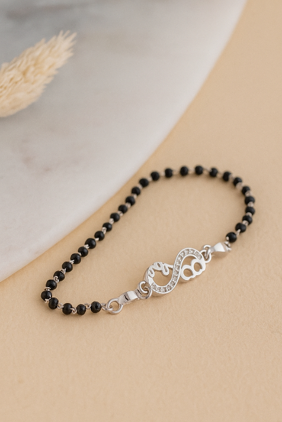 Infinity Design 925 Silver Mangalsutra Bracelets