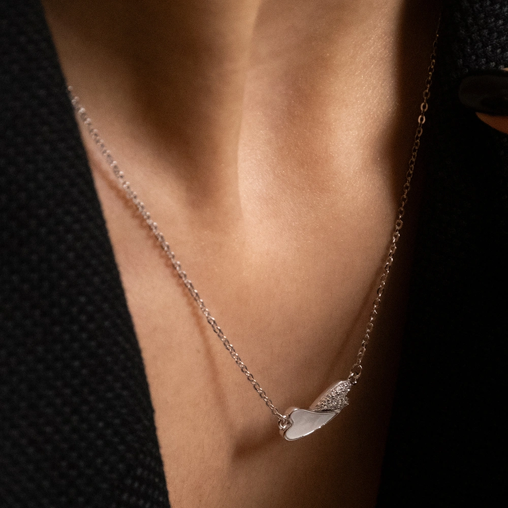 Reegalia Heartwing 925 Silver Chain Necklace