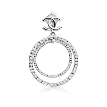 Reegalia Twin Halo Drop Earrings – 925 Silver