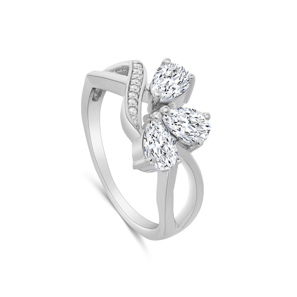 Reegalia Petal Whisper 925 Silver Ring