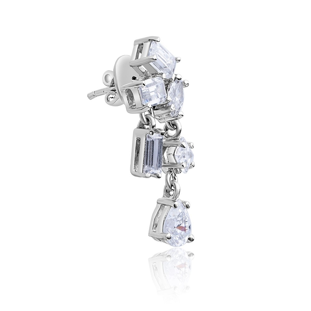 Reegalia Celestia Crystal Drop Earrings – 925 Silver.