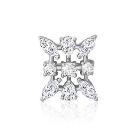 Fern Radiance Mangalsutra & Earrings Set in 925 Silver.