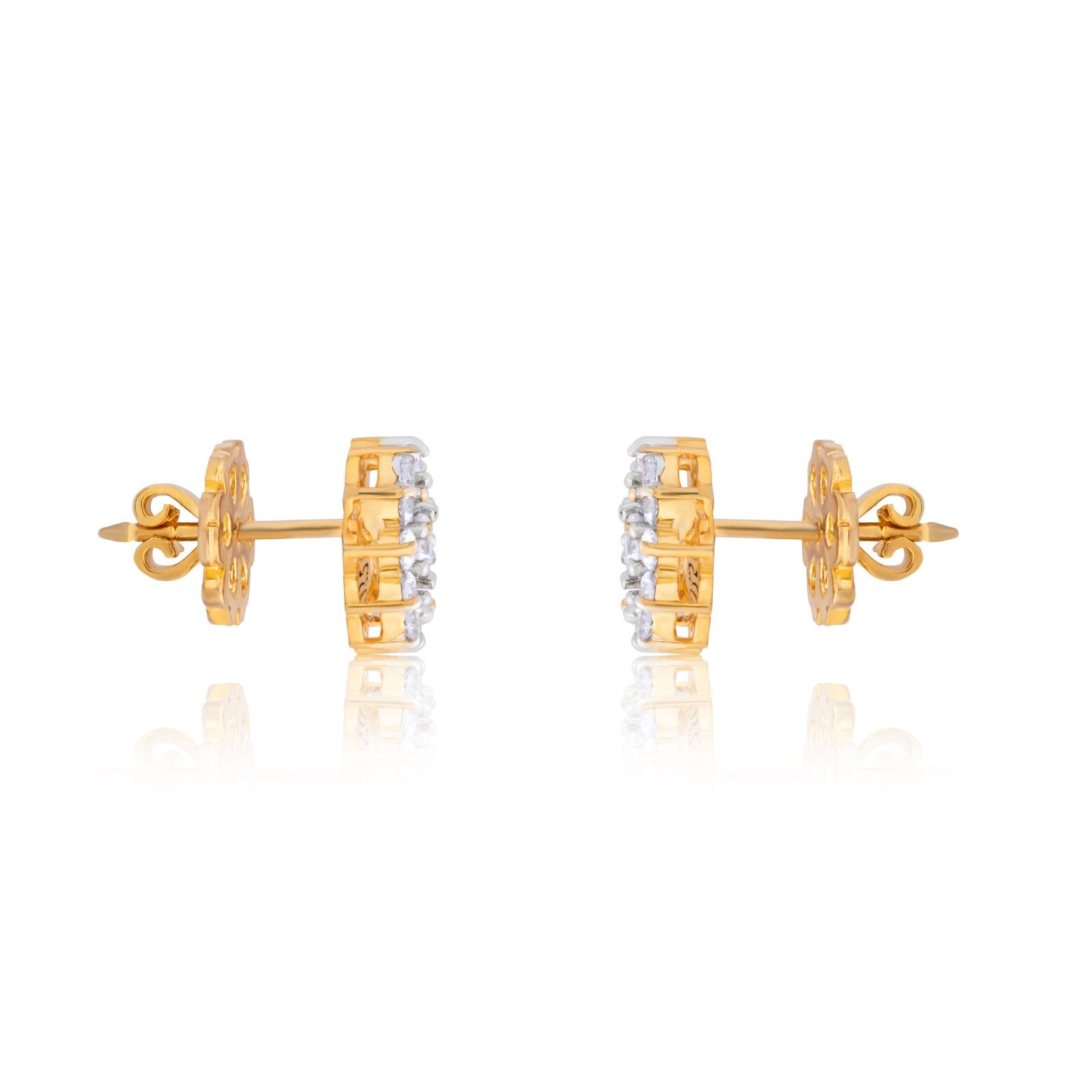 925 Sterling Silver Floral Mangalsutra with Matching Earrings