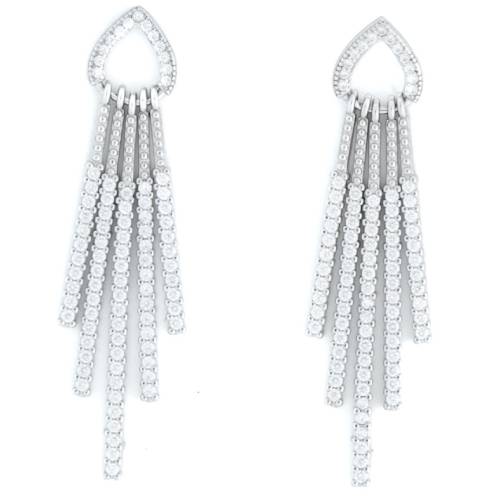 Radiant Cascade Earrings – 925 Silver