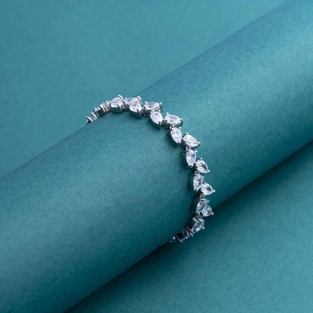 SparkleLine 925 Silver Tennis Bracelet