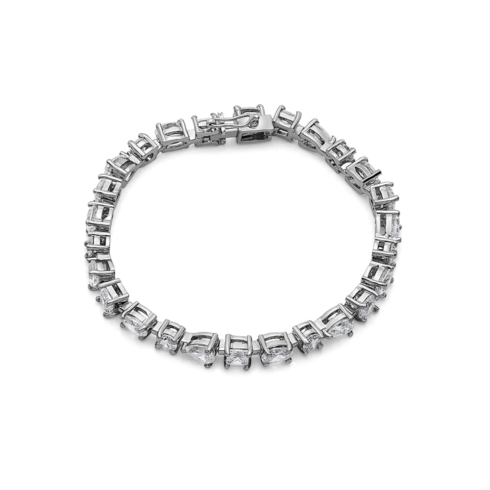 Sterling Silver Royal Radiance Multi-Cut Bracelet