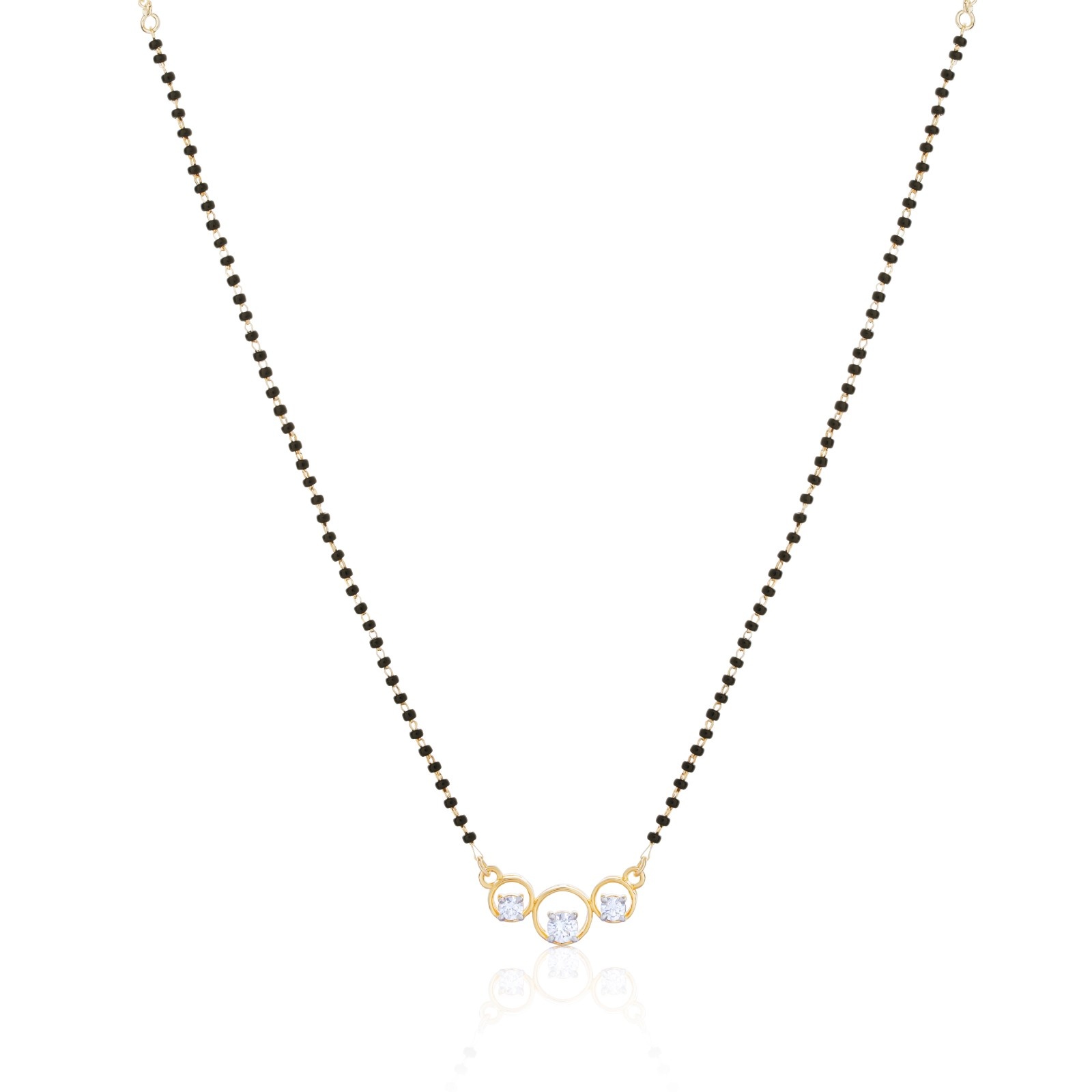 Reegalia Radiant Circles 925 Sterling Silver Mangalsutra Set