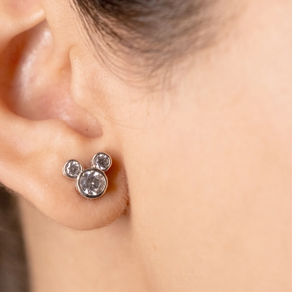 Reegalia Sparkle Bloom 925 Silver Stud Earrings