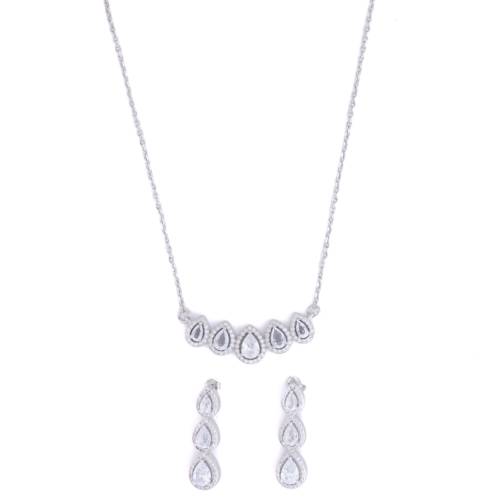 Teardrop Elegance Mangalsutra Set – 925 Silver