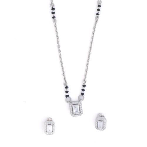 Teardrop Elegance Mangalsutra Set – 925 Silver Set